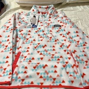 Eddie Bauer Girls pullover fleece size large 14/26 new you tag